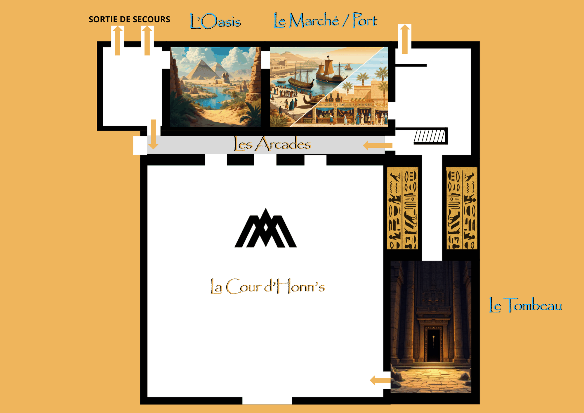 Plan des lieux du gala